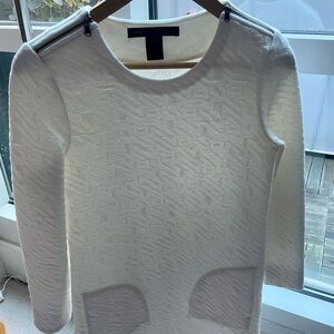 Marc By Marc Jacobs Cream Textured Mini Dress